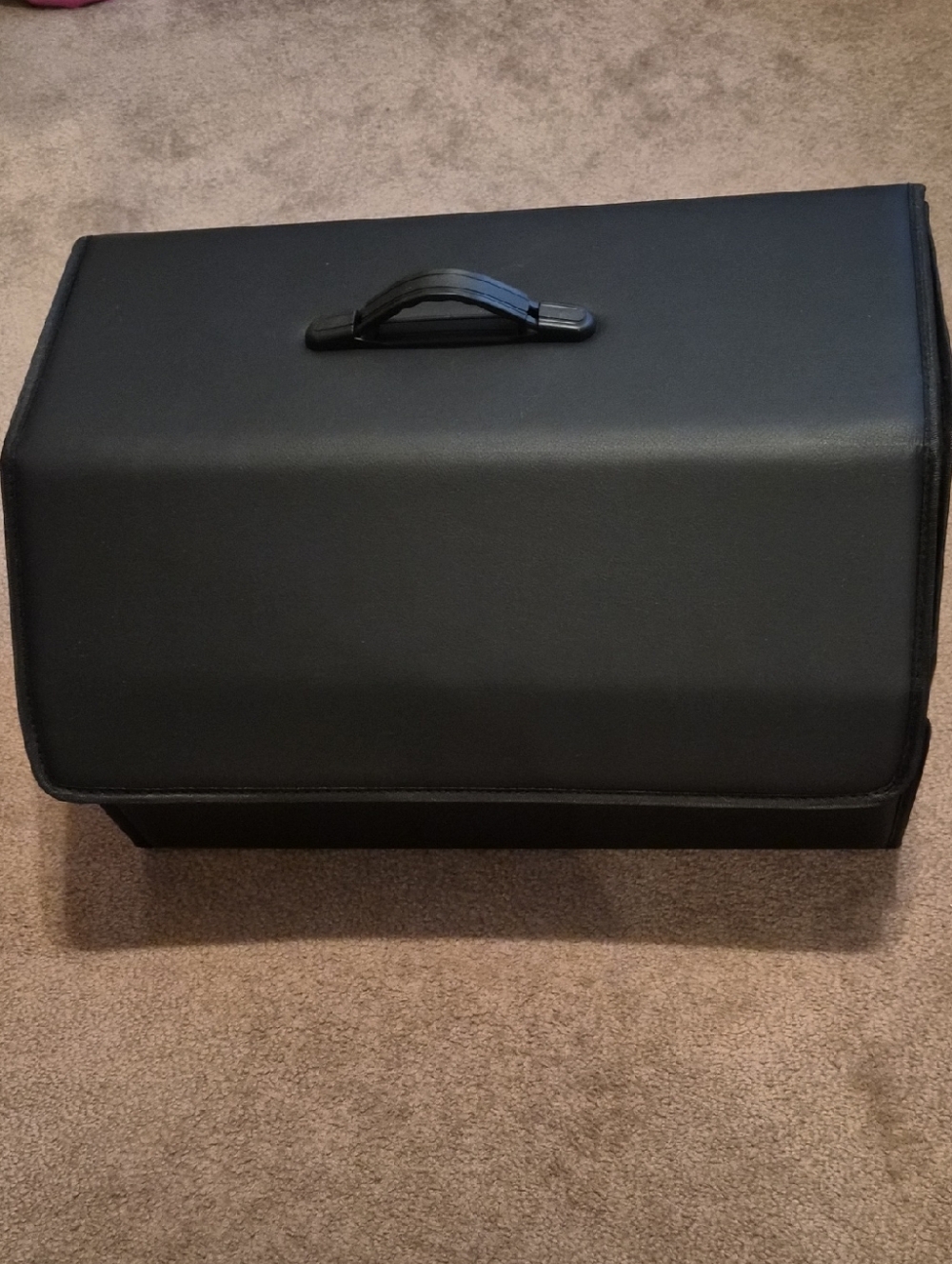 Black Organizer Case with Top Handle